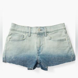 LUCKY BRAND mid rise cut off ombré shorts